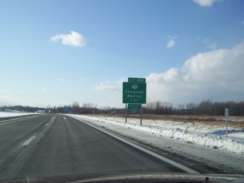 Interstate 90/New York State Thruway Westbound - New York State Roads