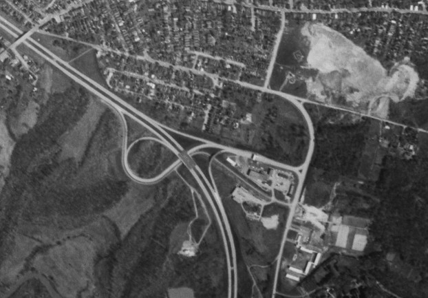 The Thruway at US 9W in 1960