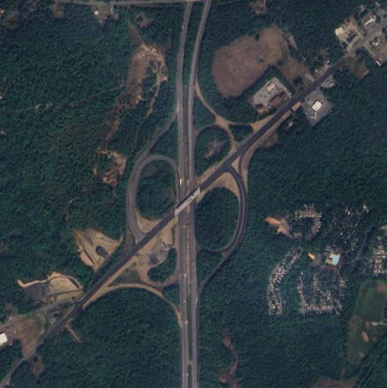 I-87 at US 9 in Moreau in 2023