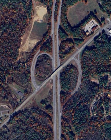 I-87 at US 9 in Moreau in 2025