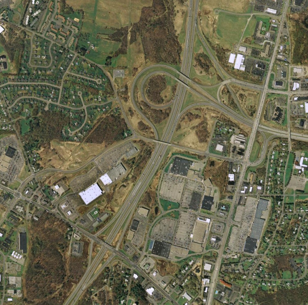 I-87 around NY 2 and NY 7 in 2007