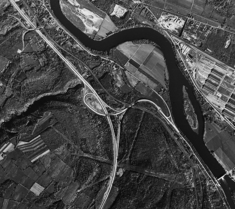 The Thruway at NY 5S in Rotterdam in 1959