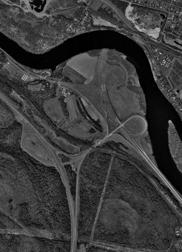 The Thruway at I-890 and NY 5S in 1995