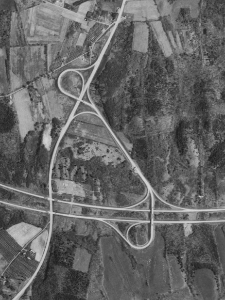 The Thruway at US 9 in 1960