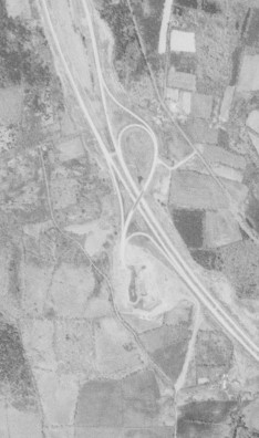 The Taconic State Parkway interchange in 1960