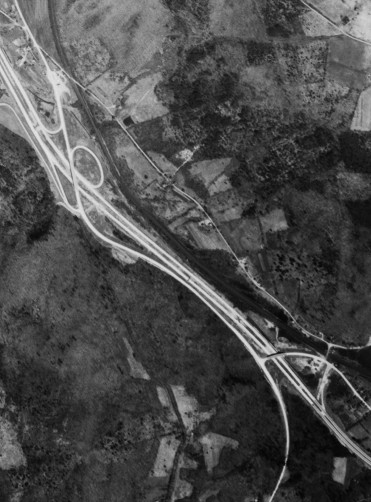 The Thruway at NY 22 and the Massachusetts Turnpike in 1960