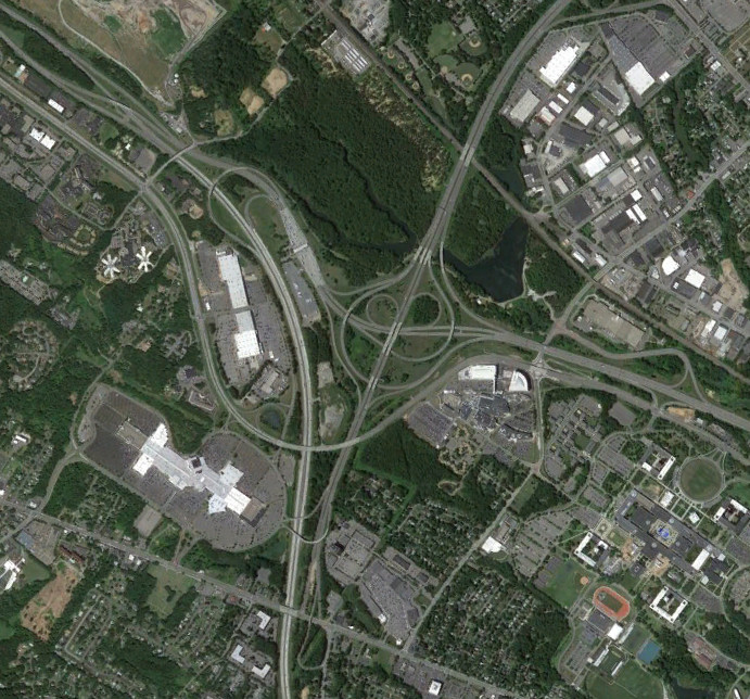 I-90 at I-87 and the Thruway in 2015