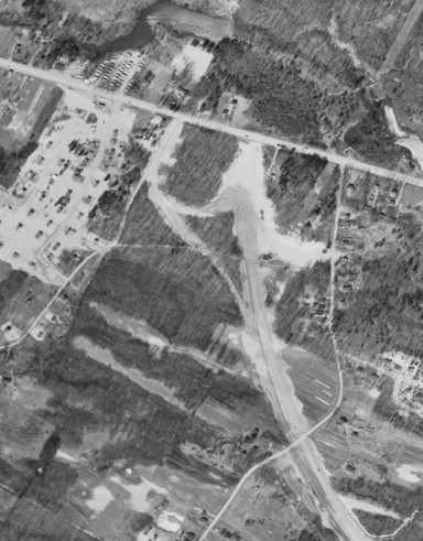 Thruway construction at Western Avenue in 1952