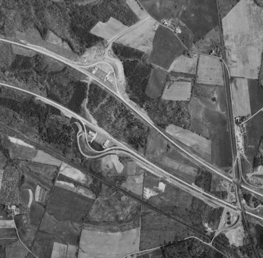 The service areas on the Berkshire Spur in 1960