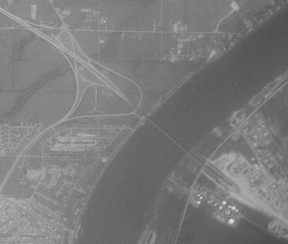 The South Grand Island Bridge in 1958