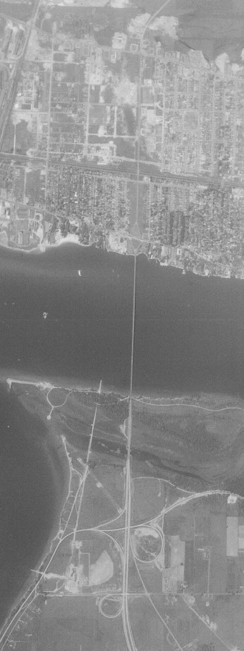 The North Grand Island Bridge in 1958