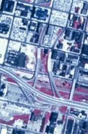 I-190 at Elm Street and Oak Street in 1972