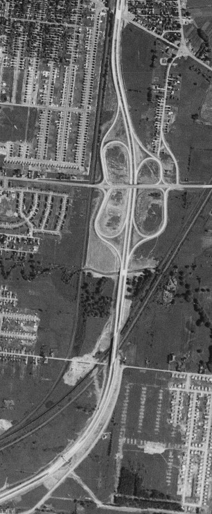 The Thruway at Ridge Road in 1958
