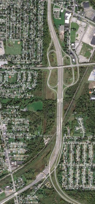 The Thruway at Ridge Road in 2011