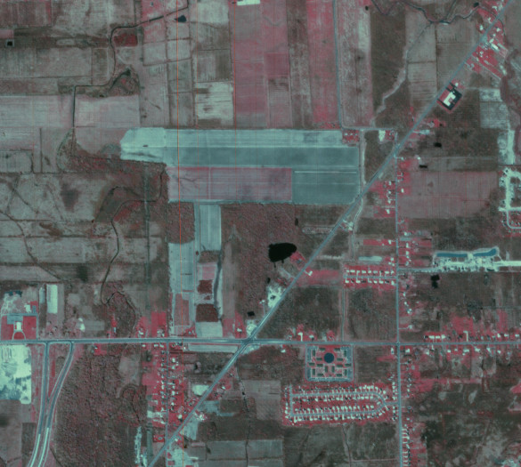 I-990 at French Road in 1985