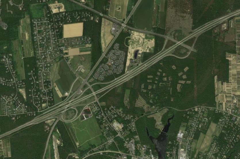 NY 27 at CR 51 and CR 111 in 2014