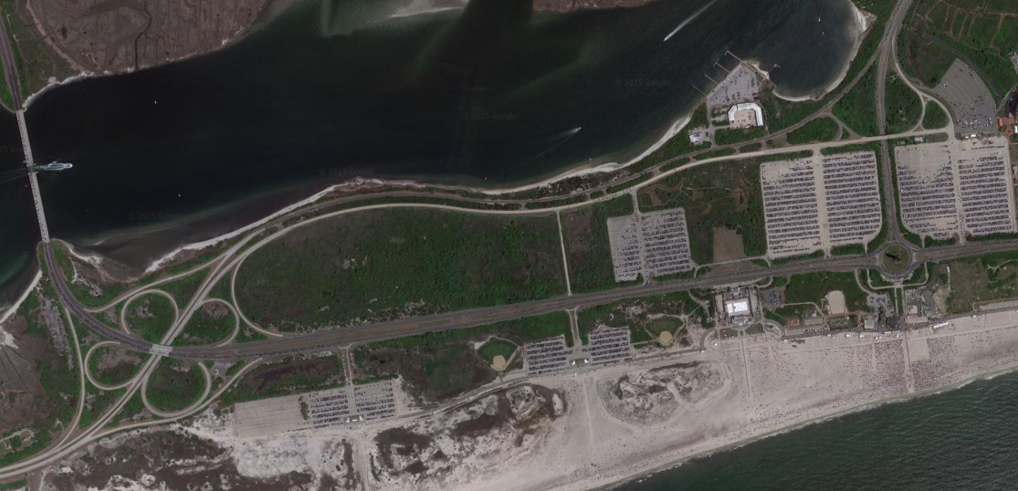 The western end of the Ocean parkway in 2015