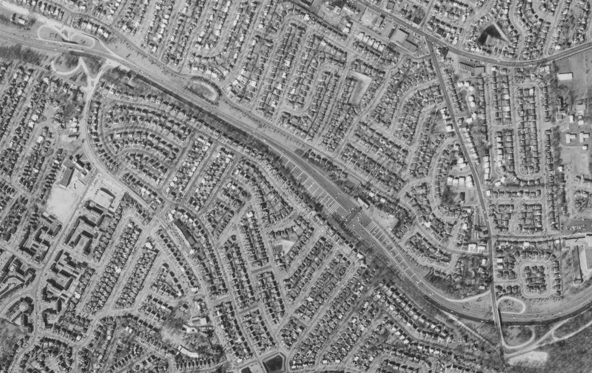 The Southern State Parkway at Central Avenue and Fletcher Avenue in 1966