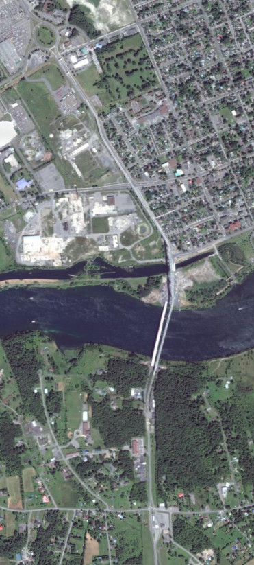 The Canadian side of the Seaway International Bridge in 2013
