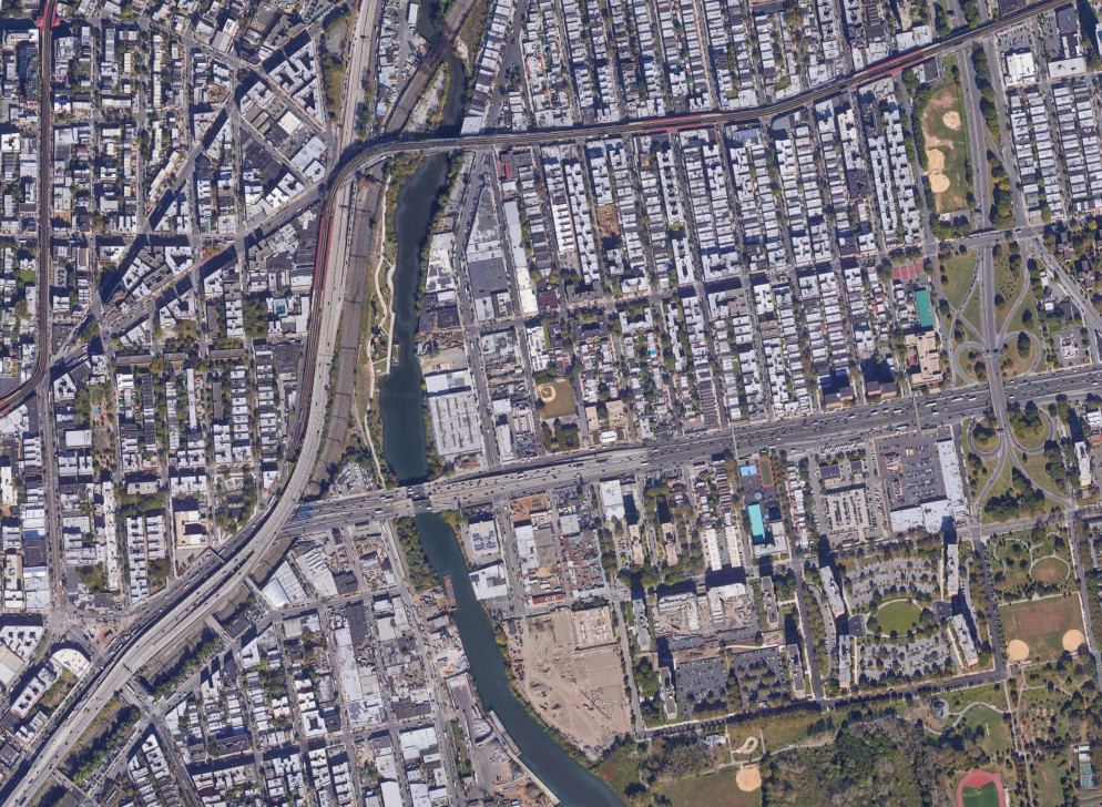 The interchange between the Bruckner and Sheridan Expressways in 2017