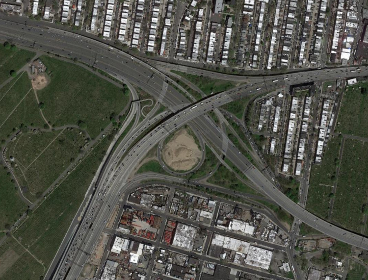 The Long Island Expressway at the Brooklyn-Queens Expressway in 2022