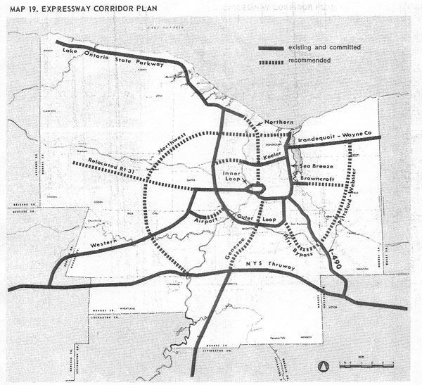Rochester area planned freeway/expressway network