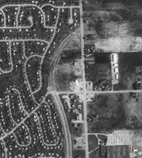 The northern end of John Glenn Boulevard in 1981