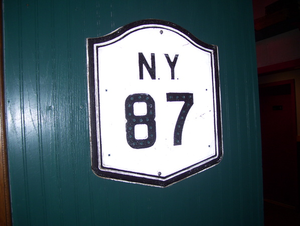 NY 87 shield in Babe's