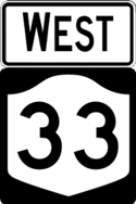 NY 33 west
