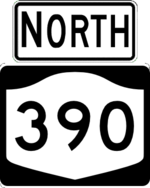 NY 390 north