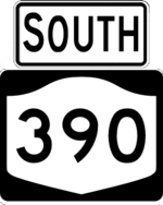NY 390 south
