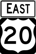 US 20 east