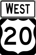 US 20 west
