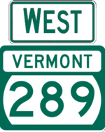 VT 289 west